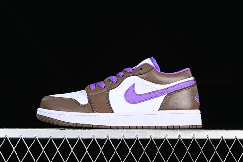 All categories Air Jordan Jordan series basketball shoes Air Jordan 1 Low Z version Air Jordan 1 Low "Palomino" AJ1 Joe 1 Mocha Purple Low-top cultural basketball shoes 553560-215